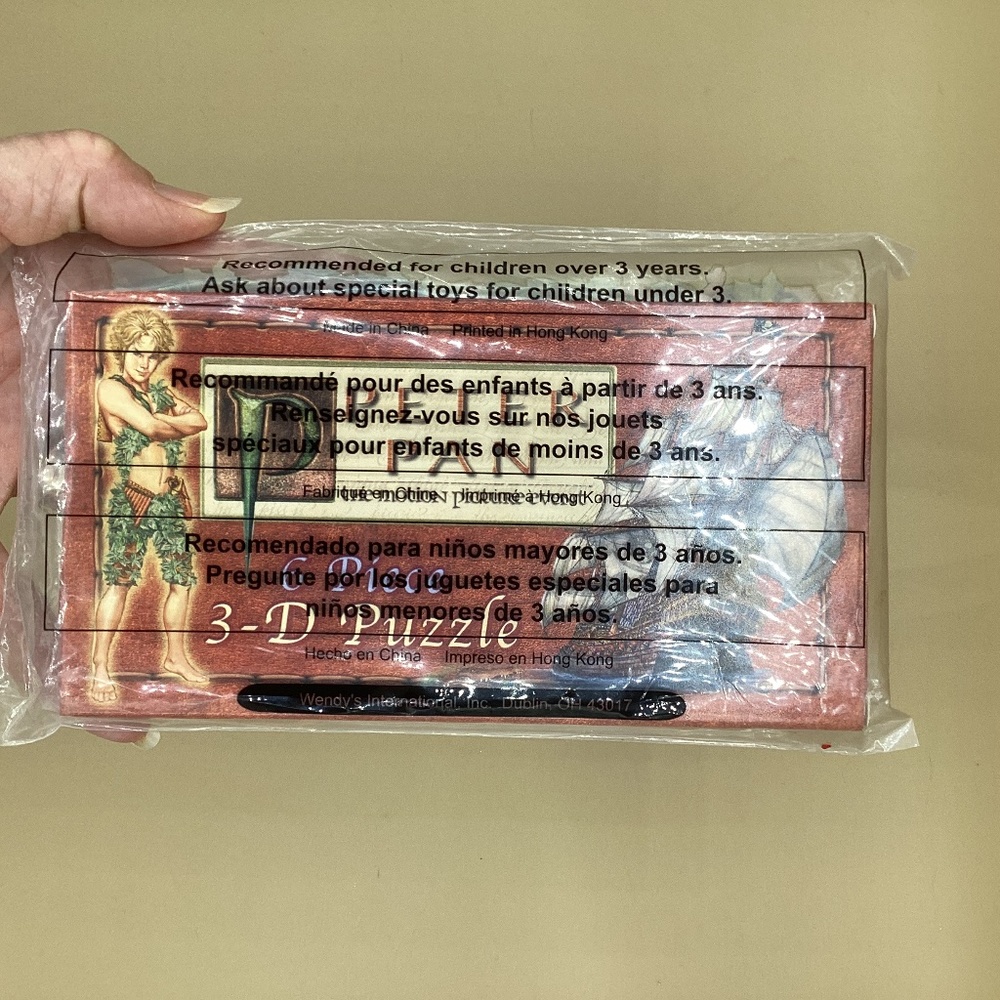 Vintage Wendy’s Peter Pan 3-D puzzle